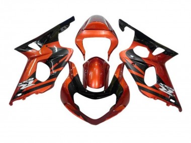 Suzuki GSXR1000 Motorrad Verkleidung 2000-2002 - Orange Schwarz