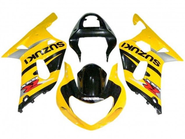 Suzuki GSXR1000 Motorrad Verkleidung 2000-2002 - Gelb Grau Schwarz