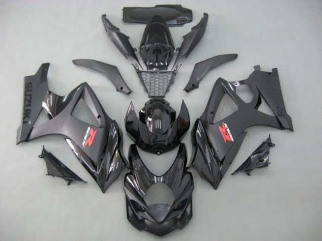 Suzuki GSXR 1000 Motorrad Verkleidung 2005-2006 - Glanzendes Schwarz Matt Schwarz Rot Weiss