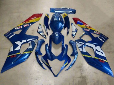 Suzuki GSXR 1000 Motorrad Verkleidung 2005-2006 - Blau Weiss Gelb Rot