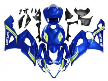 Suzuki GSXR 1000 Motorrad Verkleidung 2005-2006 - Blau Gelb Weiss