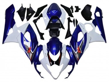 Suzuki GSXR 1000 Motorrad Verkleidung 2005-2006 - Weiss Blau Rot