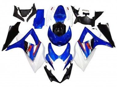 Suzuki GSXR 1000 Motorrad Verkleidung 2005-2006 - Weiss Blau Schwarz Rot