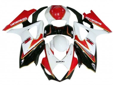 Suzuki GSXR 1000 Motorrad Verkleidung 2005-2006 - Weiss Rot Schwarz Gold