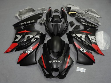 Suzuki GSXR1000 Motorrad Verkleidung 2017-2024 - Matt Schwarz Rot Grau Weiss