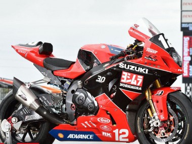 Suzuki GSXR1000 Motorrad Verkleidung 2017-2024 - Rot Schwarz Weiss Yoshimura
