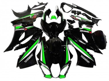 Suzuki GSXR1000 Motorrad Verkleidung 2017-2024 - Schwarz Grun Weiss Streifen