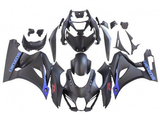 Suzuki GSXR1000 Motorrad Verkleidung 2017-2024 - Matt Schwarz Blau