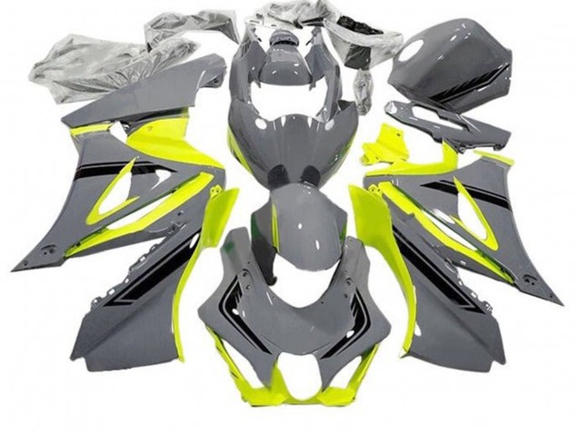 Suzuki GSXR1000 Motorrad Verkleidung 2017-2024 - Grau Gelb Schwarz