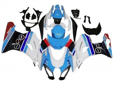 Suzuki GSXR1000 Motorrad Verkleidung 2017-2024 - Weiss Blau Streifen Rot