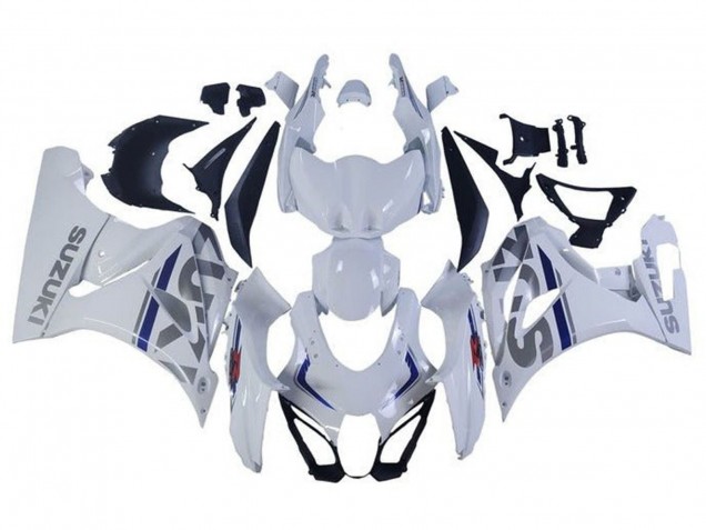 Suzuki GSXR1000 Motorrad Verkleidung 2017-2024 - Weiss Silber Blau