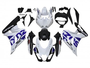 Suzuki GSXR1000 Motorrad Verkleidung 2017-2024 - Weiss Blau Schwarz
