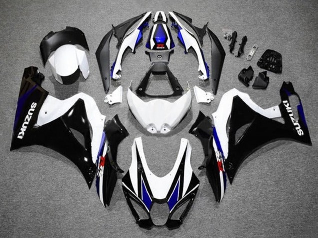 Suzuki GSXR1000 Motorrad Verkleidung 2017-2024 - Weiss Blau Schwarz