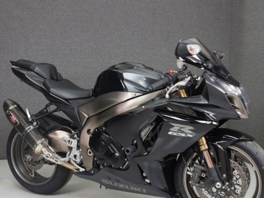 Suzuki GSXR 1000 Motorrad Verkleidung 2009-2016 - Schwarz Matt Schwarz Matt Silber