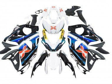 Suzuki GSXR 1000 Motorrad Verkleidung 2009-2016 - Weiss Blau Gelb Rot Schwarz X