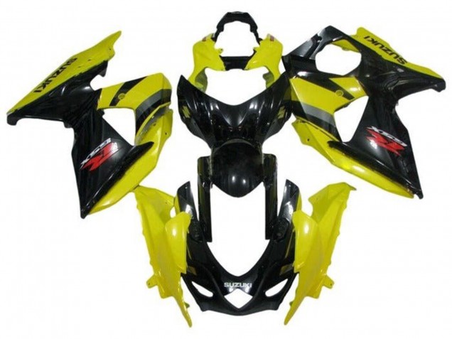 Suzuki GSXR 1000 Motorrad Verkleidung 2009-2016 - Gelb Schwarz Rot Grau