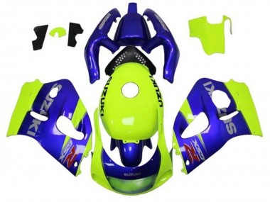 Suzuki GSXR 600 / GSXR 750 Motorrad Verkleidung 1996-2000 - Blau Gelb