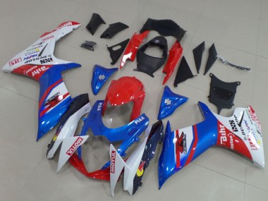 Suzuki GSXR 600 / GSXR 750 Motorrad Verkleidung 2011-2024 - Blau Rot Weiss