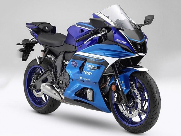 Yamaha YZF R7 Motorrad Verkleidung 2021-2024 - Matt Blau Matt Hellblau