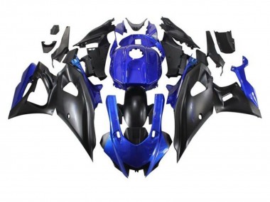 Yamaha YZF R7 Motorrad Verkleidung 2021-2024 - Blau Matt Schwarz