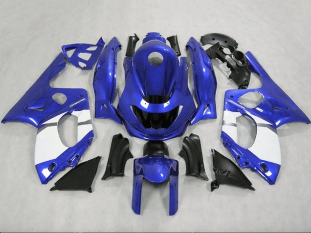 Yamaha YZF600R Thundercat Motorrad Verkleidung 1996-2007 - Blau Weiss Grau Schwarz