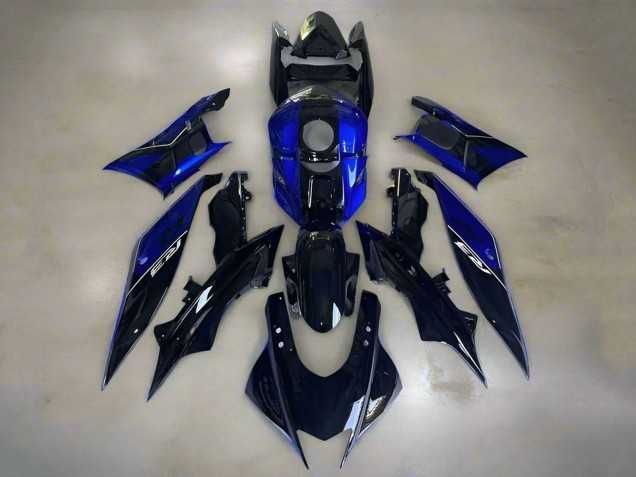 Yamaha YZF R3/R25 Motorrad Verkleidung 2019-2021 - Blau Glanzendes Dunkel Blau