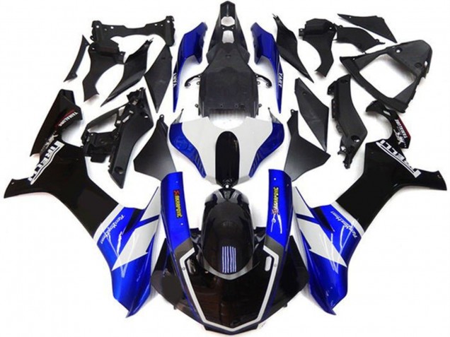 Yamaha YZF 1000 R1 Motorrad Verkleidung Kit 2015-2019 - Blau Weiss Glanzendes Schwarz