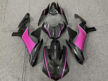 Yamaha YZF 1000 R1 Motorrad Verkleidung 2015-2019 - Kunst Carbonfaser Rosa