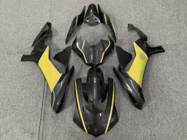 Yamaha YZF 1000 R1 Motorrad Verkleidung 2015-2019 - Kunst Carbonfaser Gelb
