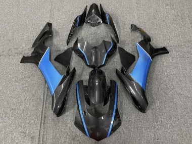 Yamaha YZF 1000 R1 Motorrad Verkleidung 2015-2019 - Kunst Carbonfaser Hellblau