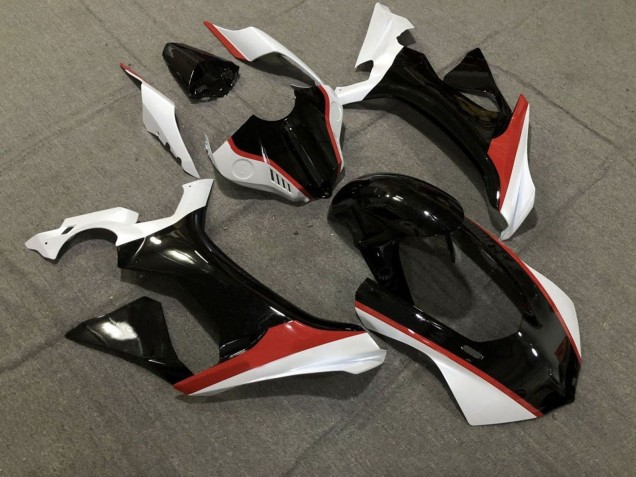 Yamaha YZF 1000 R1 Motorrad Verkleidung 2015-2019 - Weiss Glanzendes Schwarz Rot