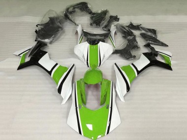 Yamaha YZF 1000 R1 Motorrad Verkleidung 2015-2019 - Weiss Grun Schwarz