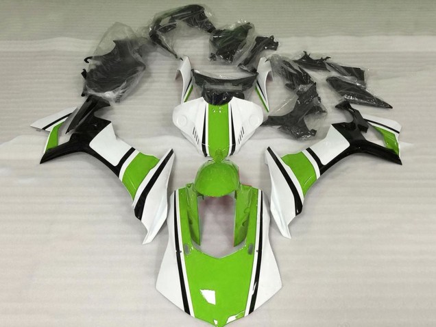 Yamaha YZF 1000 R1 Motorrad Verkleidung 2015-2019 - Weiss Grun Schwarz