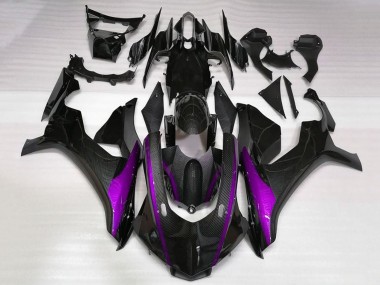Yamaha YZF 1000 R1 Motorrad Verkleidung 2015-2019 - Kunst Carbonfaser Lila