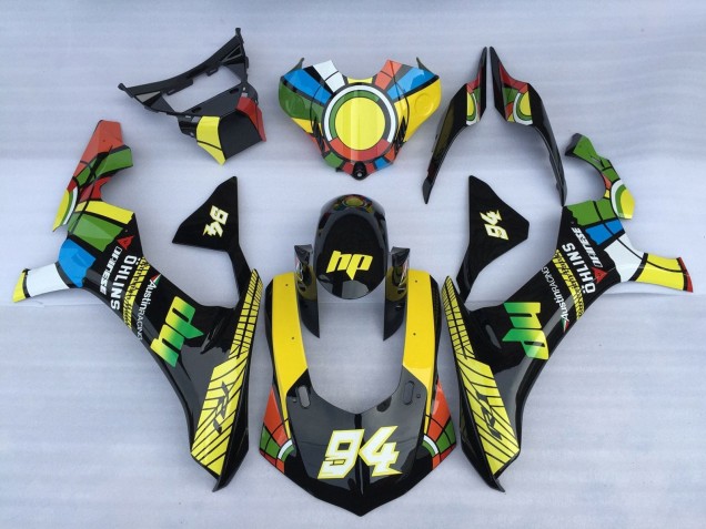 Yamaha YZF 1000 R1 Motorrad Verkleidung 2020-2025 - Weiss Blau Grun Gelb Schwarz Farbrad 94
