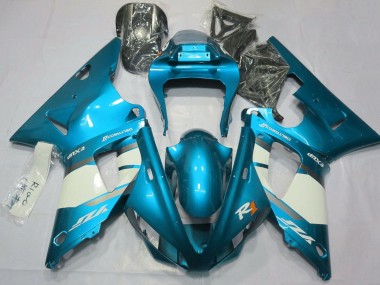 Yamaha YZF 1000 R1 Motorrad Verkleidung 2000-2001 - Blau Weiss Silber