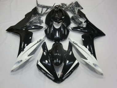 Yamaha YZF 1000 R1 Motorrad Verkleidung 2004-2006 - Glanzendes Schwarz Weiss