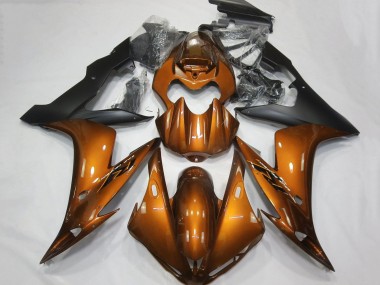 Yamaha YZF 1000 R1 Motorrad Verkleidung 2004-2006 - Orange Matt Schwarz