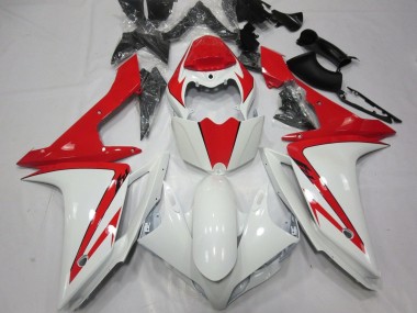 Yamaha YZF 1000 R1 Motorrad Verkleidung 2007-2008 - Weiss Rot