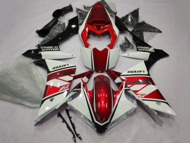 Yamaha YZF 1000 R1 Motorrad Verkleidung 2007-2008 - Weiss Rot Schwarz Layerd