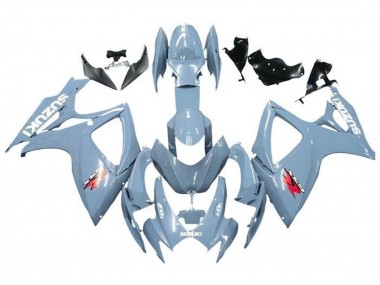 Suzuki GSXR 600 / GSXR 750 Motorrad Verkleidung 2006-2007 - Blau Grau Weiss Rot