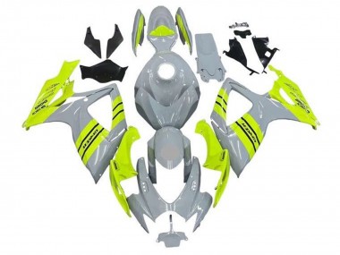 Suzuki GSXR 600 / GSXR 750 Motorrad Verkleidung 2006-2007 - Grau Neon Gelb