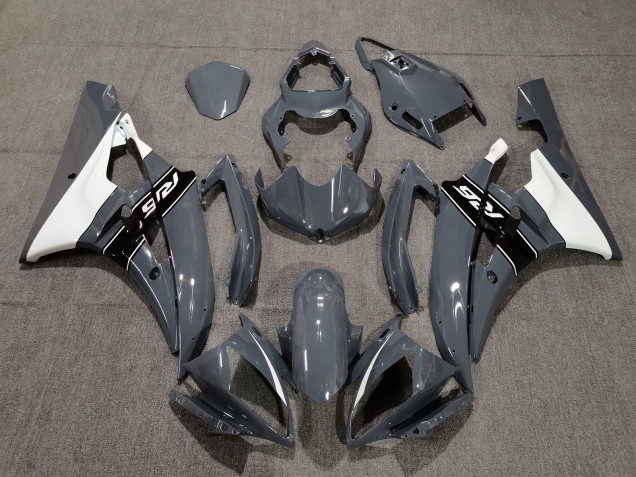 Yamaha YZF R6 Motorrad Verkleidung 2006-2007 - Nardo Grau Weiss Schwarz