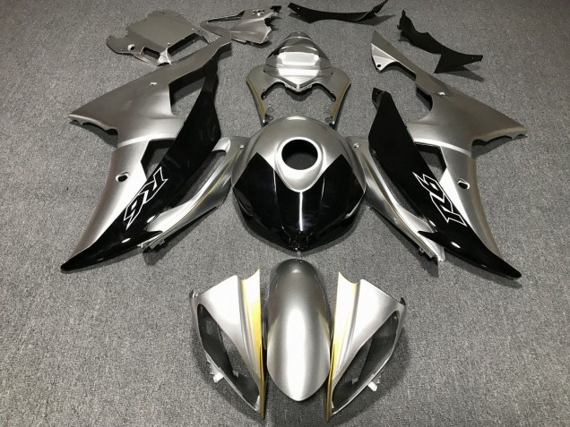 Yamaha YZF R6 Motorrad Verkleidung 2008-2016 - Silber Gold Schwarz
