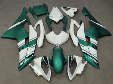Yamaha YZF R6 Motorrad Verkleidung 2008-2016 - Weiss Grun