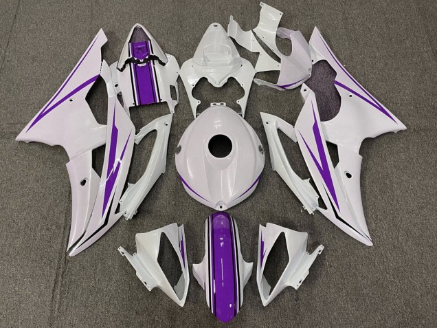 Yamaha YZF R6 Motorrad Verkleidung 2008-2016 - Weiss Lila