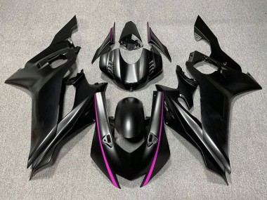 Yamaha YZF R6 Motorrad Verkleidung 2017-2023 - Matt Schwarz Rosa