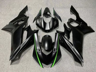 Yamaha YZF R6 Motorrad Verkleidung 2017-2023 - Matt Schwarz Grun