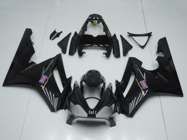 Triumph Daytona 675 Triple Motorrad Verkleidung 2006-2008 - Glanzendes Schwarz