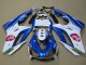 Triumph Daytona 675 Triple Motorrad Verkleidung 2009-2012 - Weiss Blau Hpi